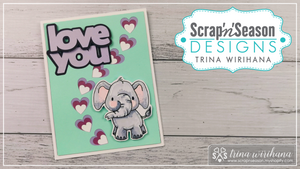 Baby Elephant Valentine Card