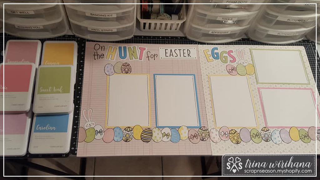 Hunt for Easter Eggs Layout