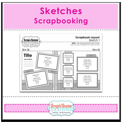 Sketches - Scrapbooking Layouts