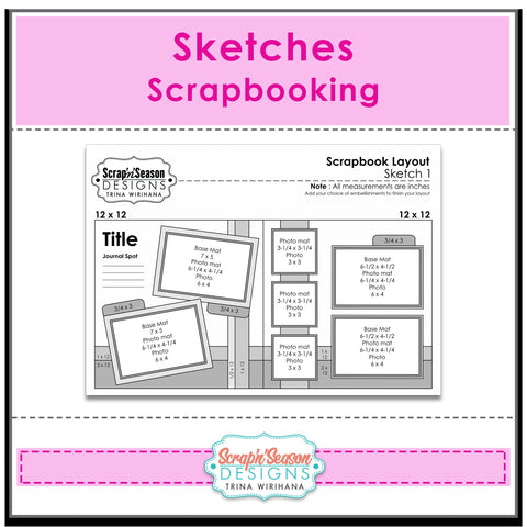 Sketches - Scrapbooking Layouts