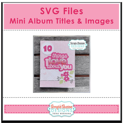 SVG Files - Mini Album Titles & Images
