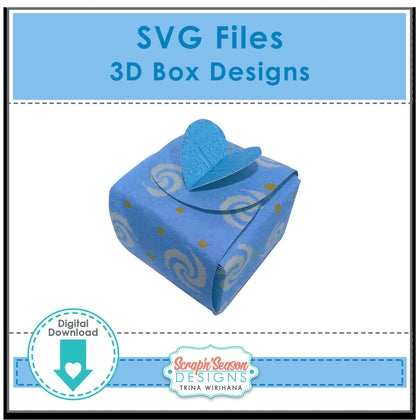 Digital Library - SVG Files - 3D Box Designs