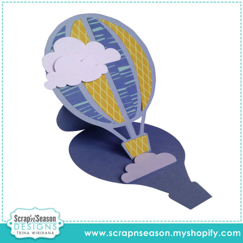 DL - 155. Hot Air Balloon Card