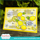 Postage Stamps and Stencil Set - 5 x 7 Card