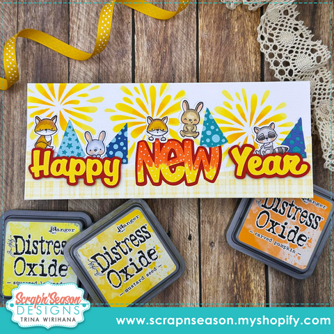SVG Mini Collection - Happy New Year (Slimine)