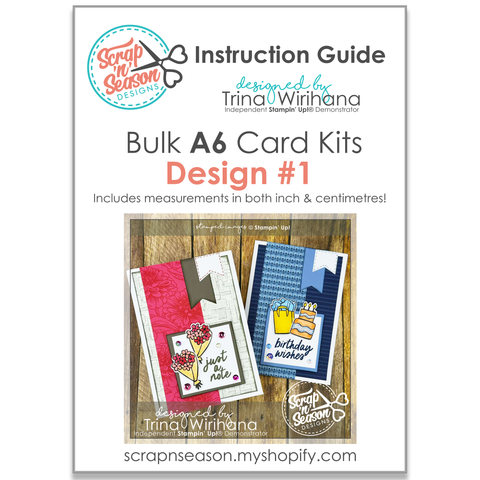 DL Bulk A6 Card Kits - Design #1 Instruction Guide