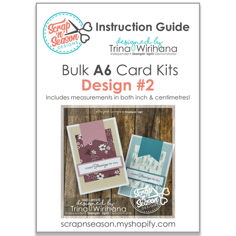 DL Bulk A6 Card Kits - Design #2 Instruction Guide