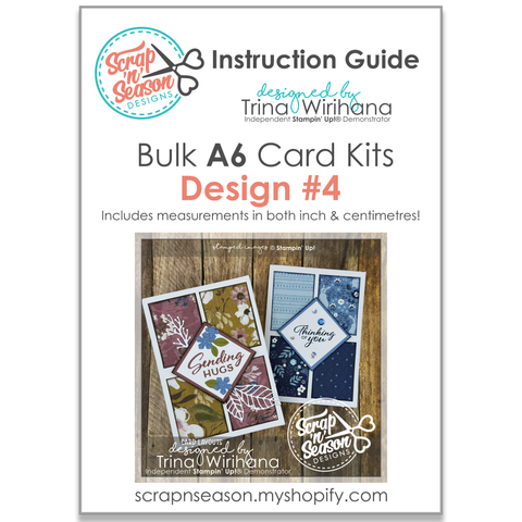 DL Bulk A6 Card Kits - Design #4 Instruction Guide
