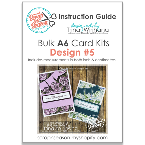 DL Bulk A6 Card Kits - Design #5 Instruction Guide