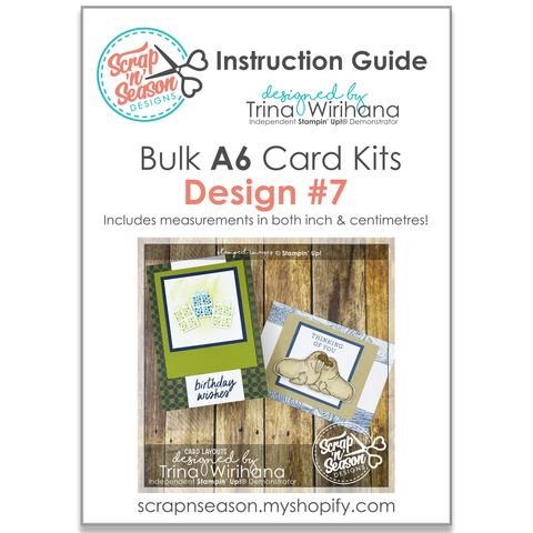 DL Bulk A6 Card Kits - Design #7 Instruction Guide
