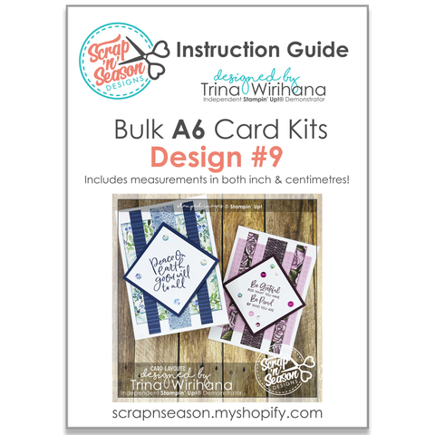 DL Bulk A6 Card Kits - Design #9 Instruction Guide