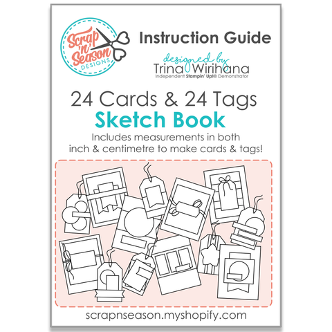 24 Cards & 24 Tags Sketch Instruction Guide