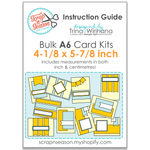 Bulk A6 Card Kits - Instruction Guide