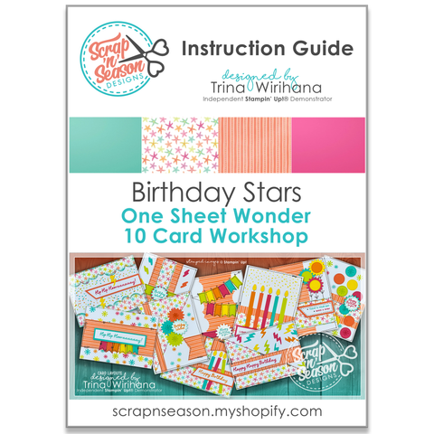 DL Birthday Stars 10 Card Workshop