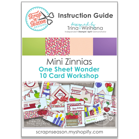 Mini Zinnias 10 Card Workshop