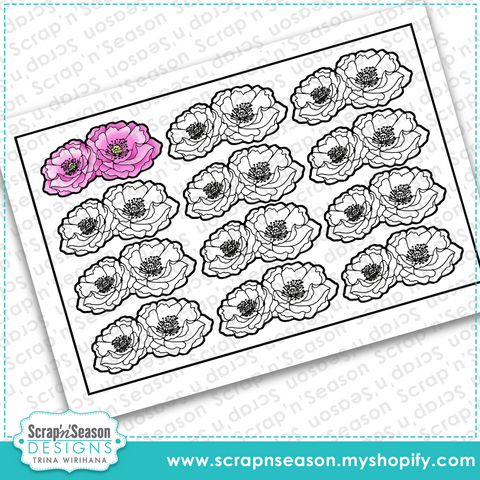 DL - Print and Cut Floral Sheets (PDF)