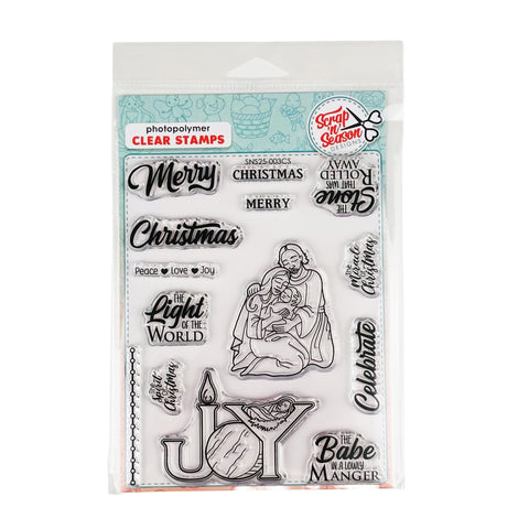 Joy Nativity Clear Stamp Set