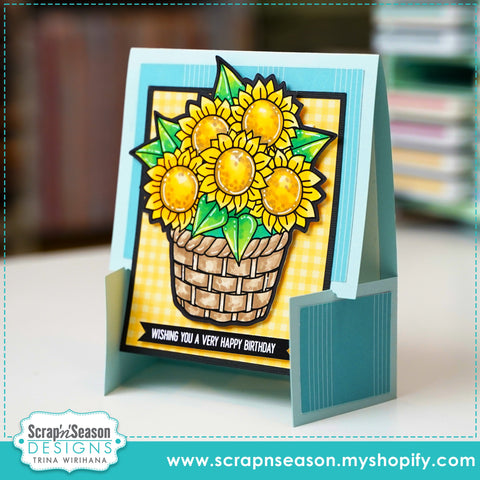 DL - 125. French Easel Card