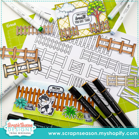 DL - Print, Cut, and Colour - Background Basics C