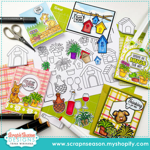 DL - Print, Cut, and Colour - Background Basics E