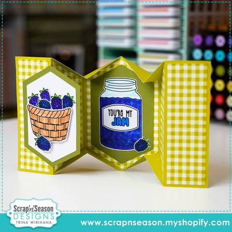 DL - 167. Five Panel Card