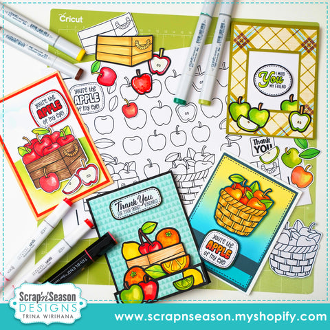 DL - Print, Cut, and Colour Apple Crate