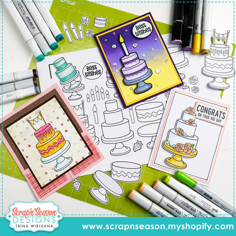 DL- Print, Cut, and Colour - Cake Maker