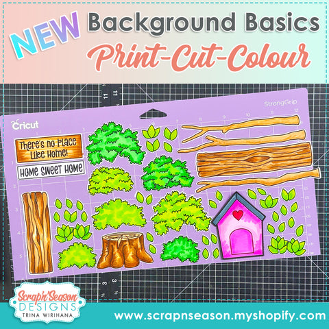 DL - Print, Cut, and Colour - Background Basics F