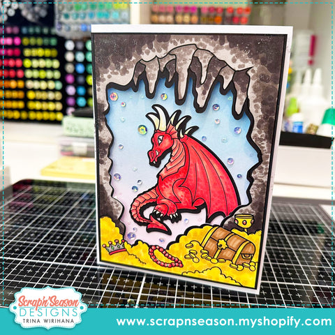 DL - Print, Cut, and Colour - Scene Maker - Treasure Lair