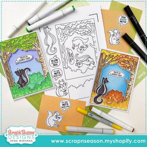 DL - Print, Cut, and Colour - Scene Maker - Forest