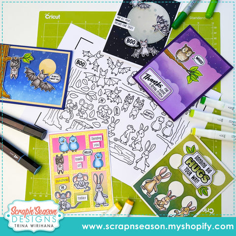 DL - Print, Cut, and Colour - Forest Critters