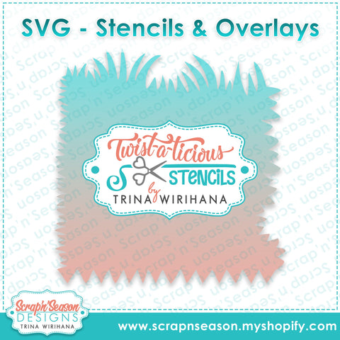 DL - Twist-a-licious Stencil - Grass 2