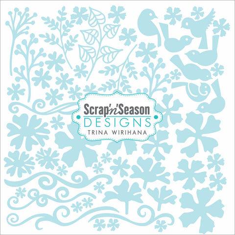 Digital Download - SVG Mini Collection - 20 Page Album Flowers