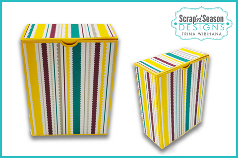 Digital Download - SVG - 3D Box - Rectangle 2