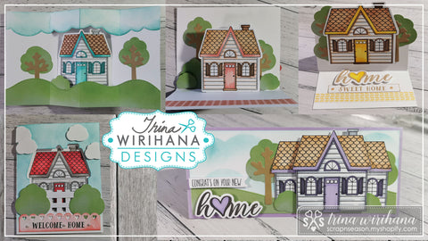 Home Sweet Home Cards X5 with Trina Wirihana - Online Craft Class