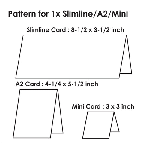 Card 9 - Slimline, A2, Mini 3 x 3 Card