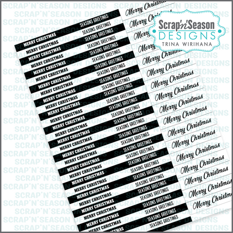 Printable - Card Greetings - Christmas 3