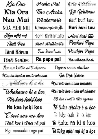 Printable - Card Greetings - Te Reo Māori1