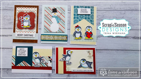 Pre-cut Card Kit - Polar Pals