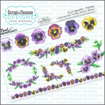 Cut-Apart Sheet - Pansy