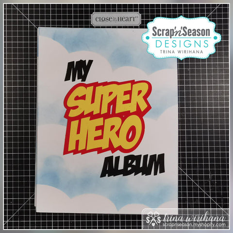 SVG File - Super Hero Mini Album Titles
