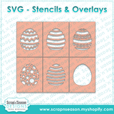 Easter Egg Stencil Bundle