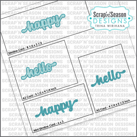 Digital Download - SVG - Trina's Fave Greetings 2