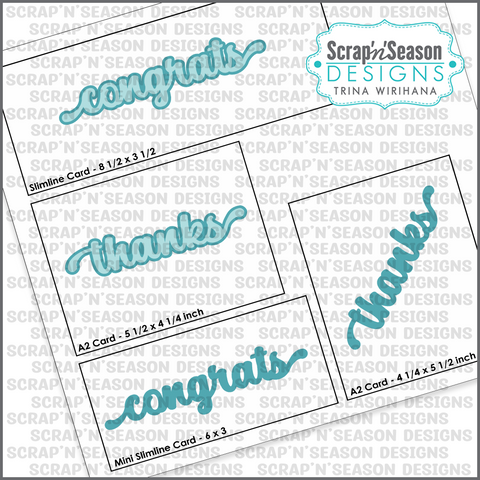 Digital Download - SVG - Trina's Fave Greetings 4