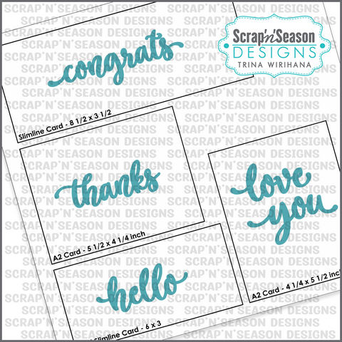Digital Download - SVG - Trina's Fave Greetings 6