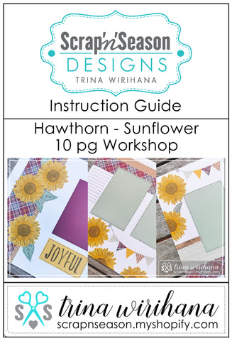 Digital Download - Instruction Guide - Hawthorn Sunflower