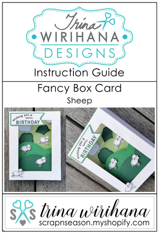 Fancy Box Card Sheep - Instructions