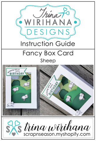 Fancy Box Card Sheep - Instructions