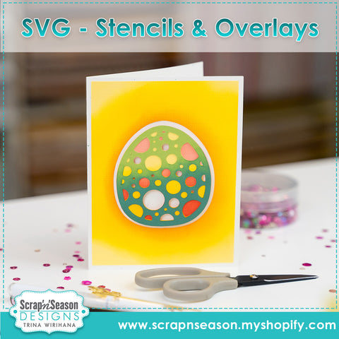 Digital Download - Spotted Egg Layered Card