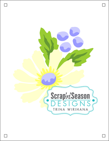 Digital Download - Layered Stencils - Daisy